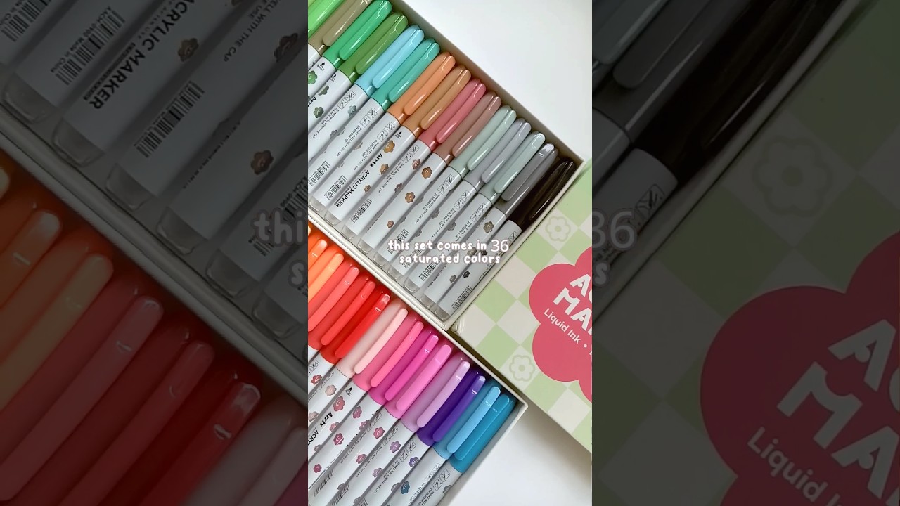 🍰 draw with me - trying out Arrtx Acrylic Marker #arrtx #arrtx36ss #arrtxacrylicmarkers #drawing