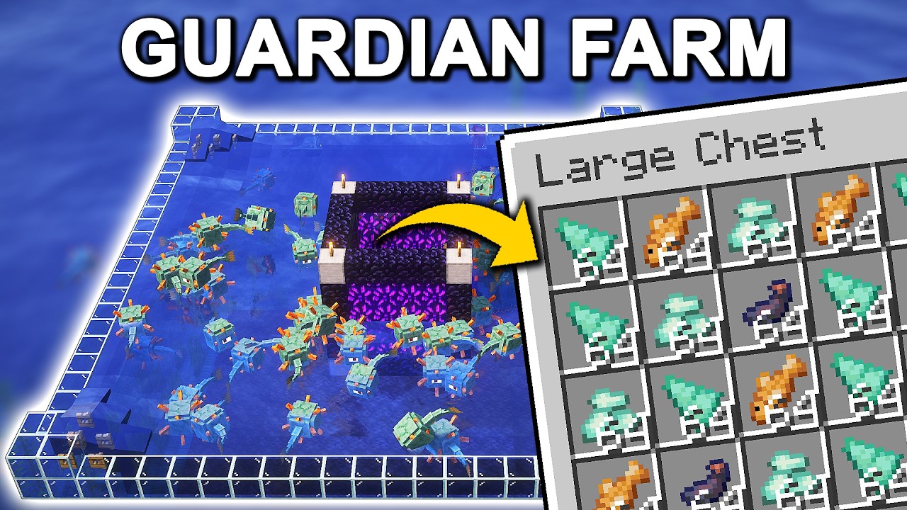 EASIEST Guardian Farm in Minecraft 26.1! (Tutorial)