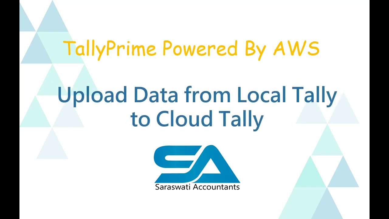 How to Upload data from local tally to AWS's Cloud TallyPrime ?