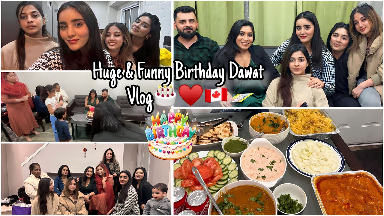 Ghar py Surprise Birthday Dawat 🇨🇦🥹-Friends aye sb😍-Bacho ny kya buhat tng-Surprise Gifts diya