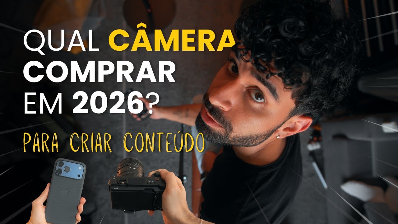 Qual Câmera Comprar para Criar Conteúdo - Guia 2026