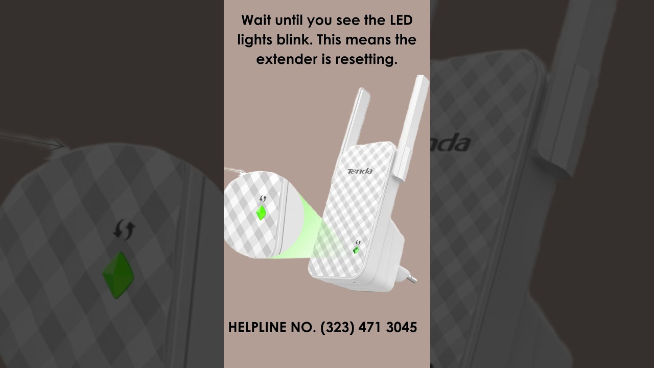 How to Reset the Tenda A9 WiFi Range Extender
