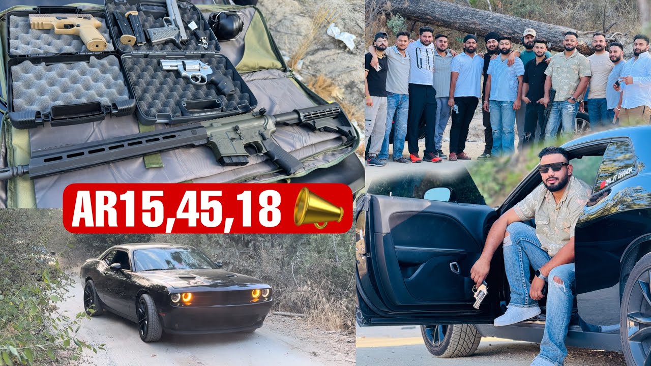 shooting Range | AR15 , Glock 45 1911 , Glock 18c , Revolver S&W.45 | Daljit Dhanoa