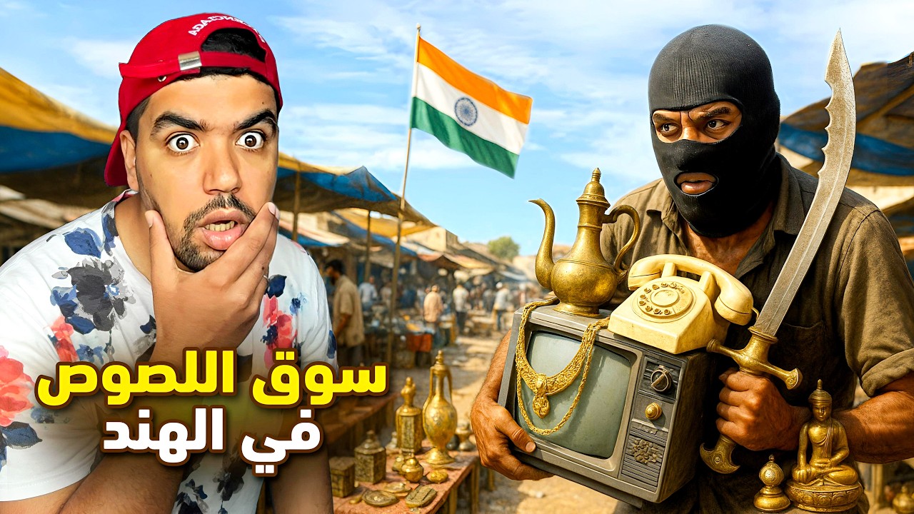 دخلت سوق اللصوص في الهند 🏴‍☠️ اغرب اسواق العالم 😱 وجدت اشياء غريبة 🇮🇳