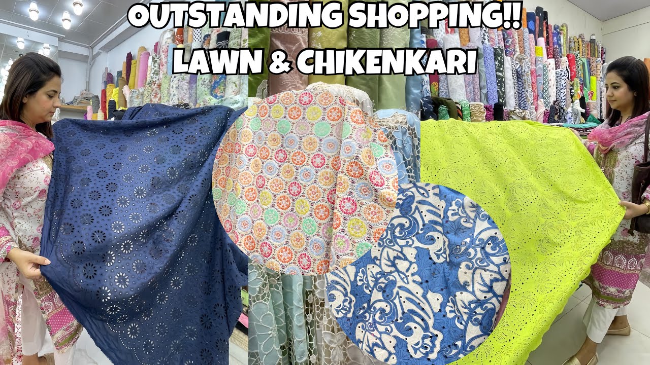Shopping Summer Fabric | New Chikankari Designs |New Lawn Prints | Local Market💕