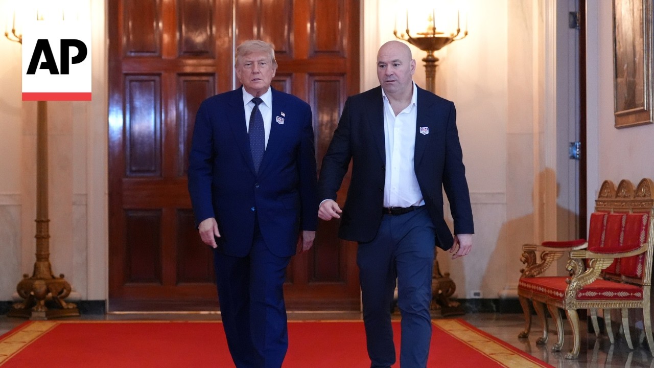 Trump celebrates 80th birthday with UFC fight at the White House