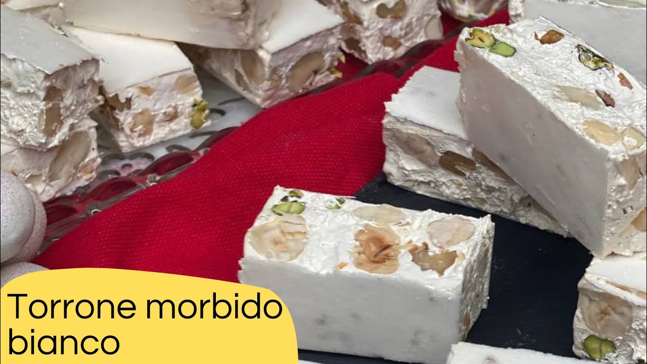 TORRONE MORBIDO BIANCO FATTO IN CASA /RICETTA FACILE