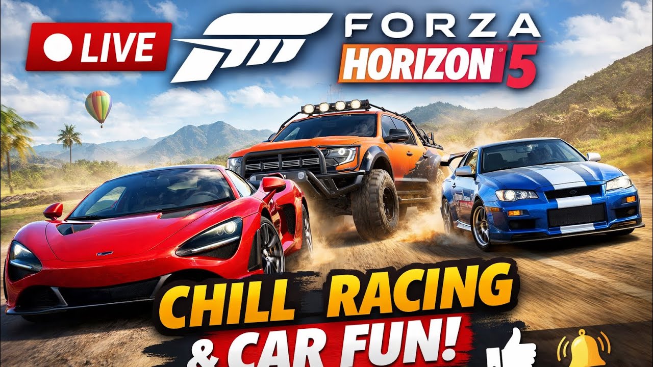 Live 🔴 Forza Horizon 5 | Chill Racing & Free Roam