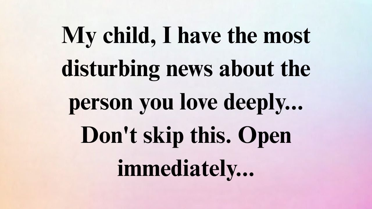 GOD SAYS: THE PERSON YOU LOVE IS HIDING A DARK TRUTH