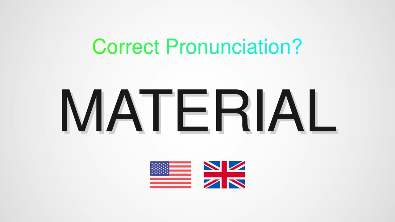 Как произносить слово Material | Правильное произношение Material