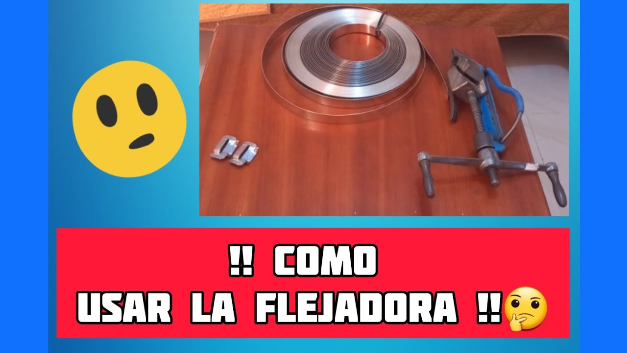 ¡¡COMO USAR LA FLEJADORA!!  (Instalación de fleje en poste)👍
