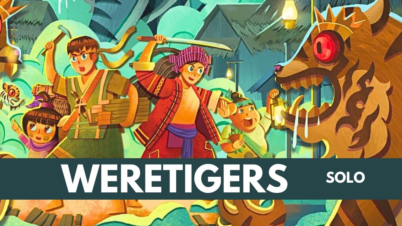 Weretigers | Solo Board Game Tutorial & Playthrough (Sponsored Video)