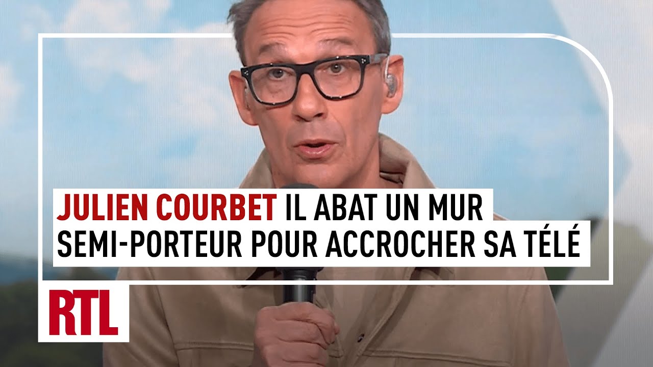 Julien Courbet : Il abat un mur semi-porteur pour accrocher sa télévision !