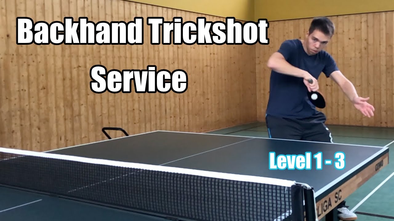 Tischtennis Trickshot Aufschlag | Rückhand Version | Part 1