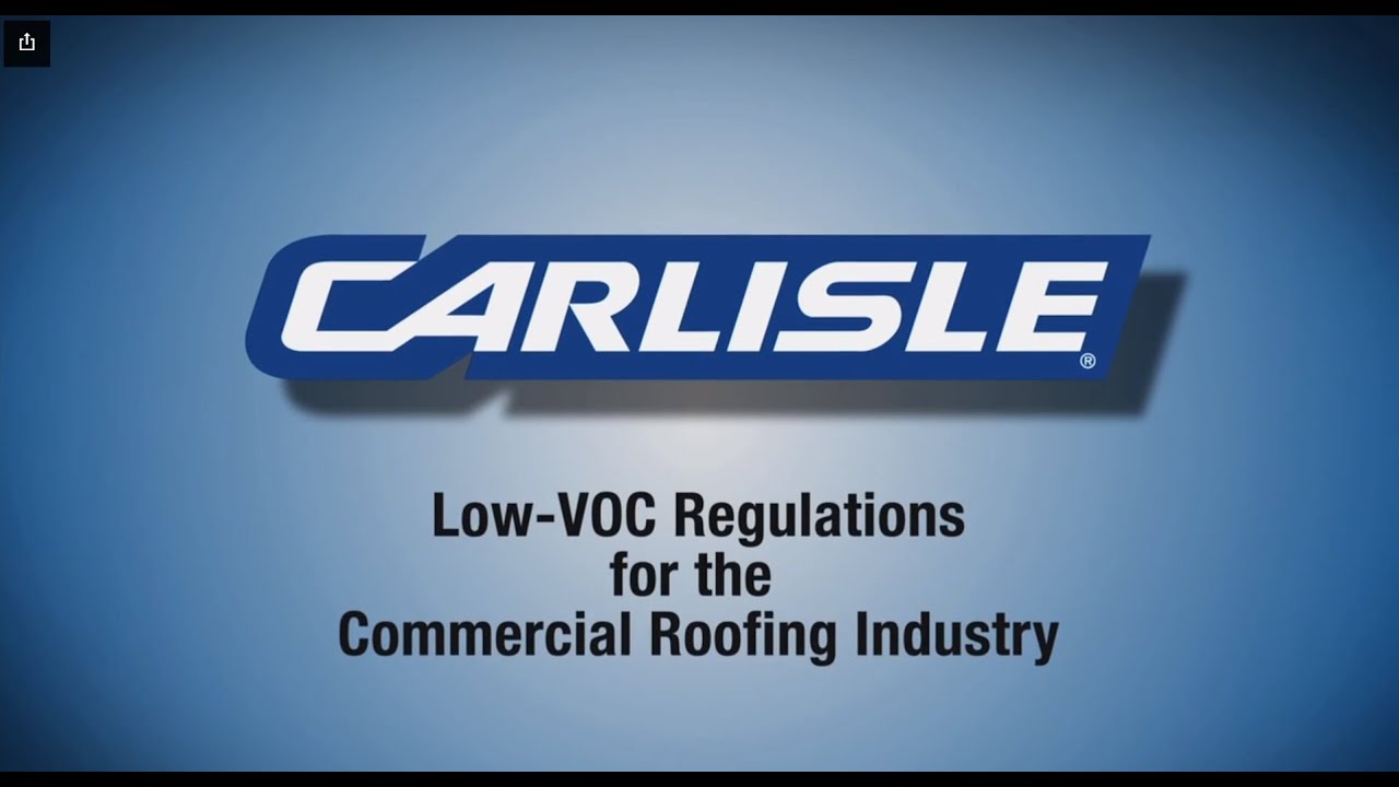 Low VOC Training Carlisle SynTec