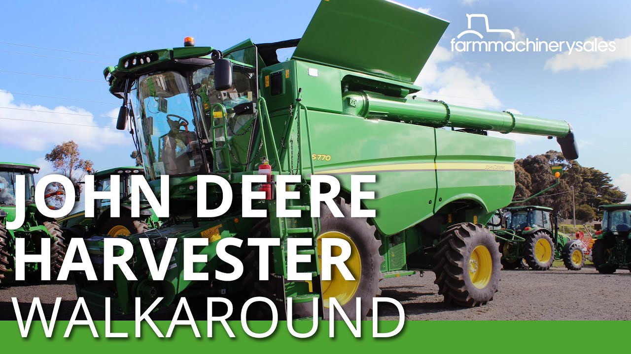 John Deere S770 combine harvester walkaround
