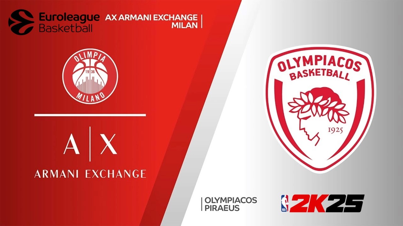🏀MILANO-OLYMPIACOS FULL MATCH EUROLEAGUE NBA 2K25 PS5 GAMEPLAY