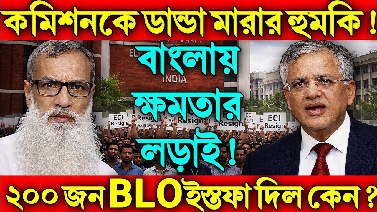 কমিশনকে ডান্ডা মারার হুমকি! ২০০ জন BLO আধিকারিক ইস্তফা দিল কেন? বাংলায় ক্ষমতার লড়াই!