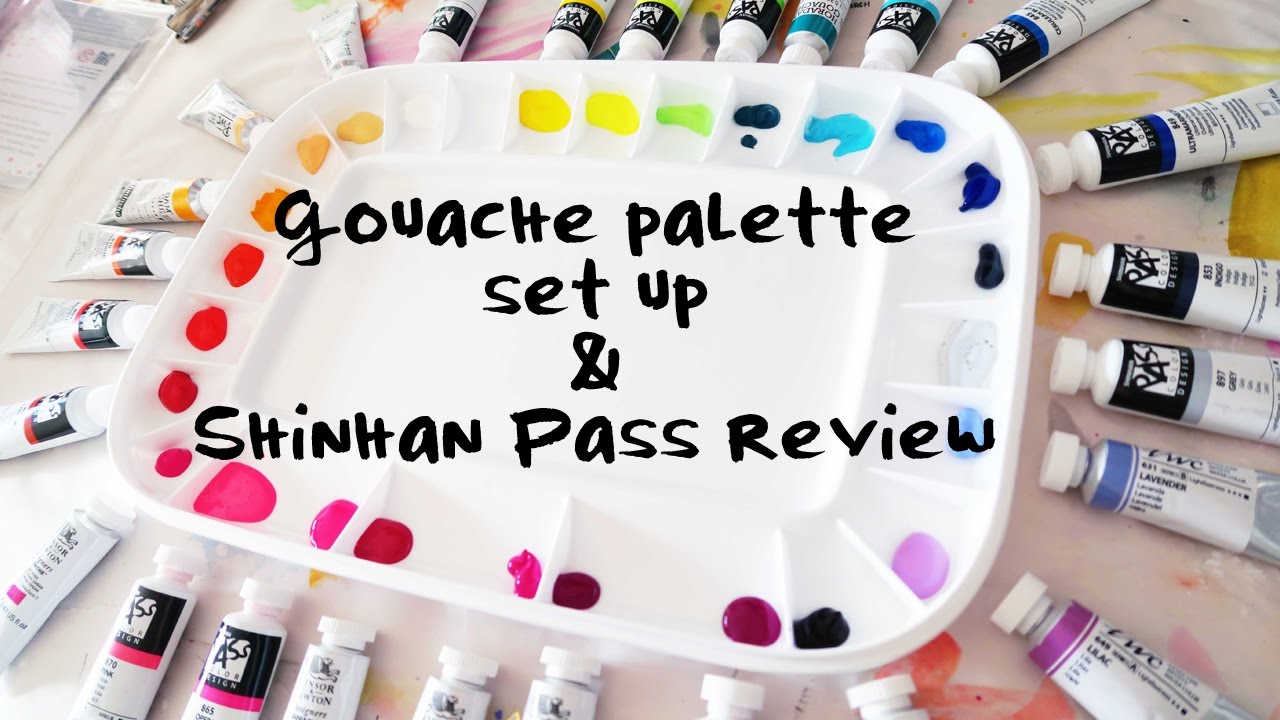 Shinhan Pass Review & Gouache Palette Set Up