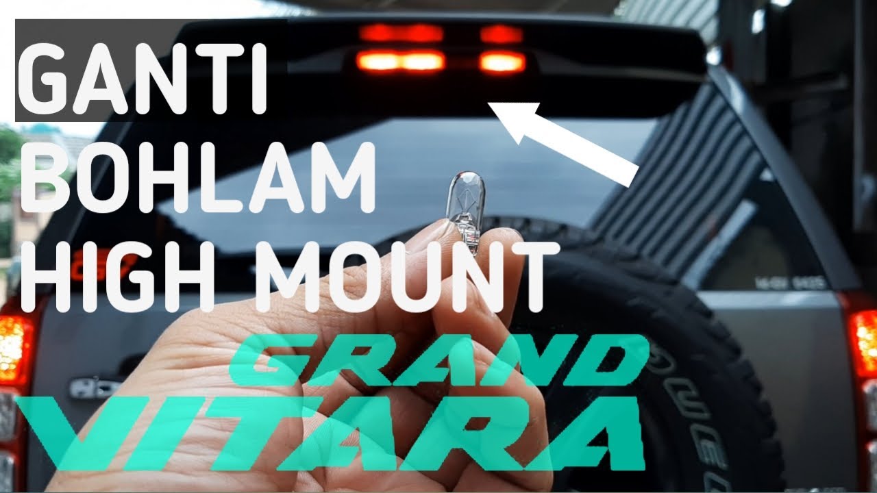 How To High Mount Replacement Suzuki | stoplamp GRAND VITARA | Cara Ganti