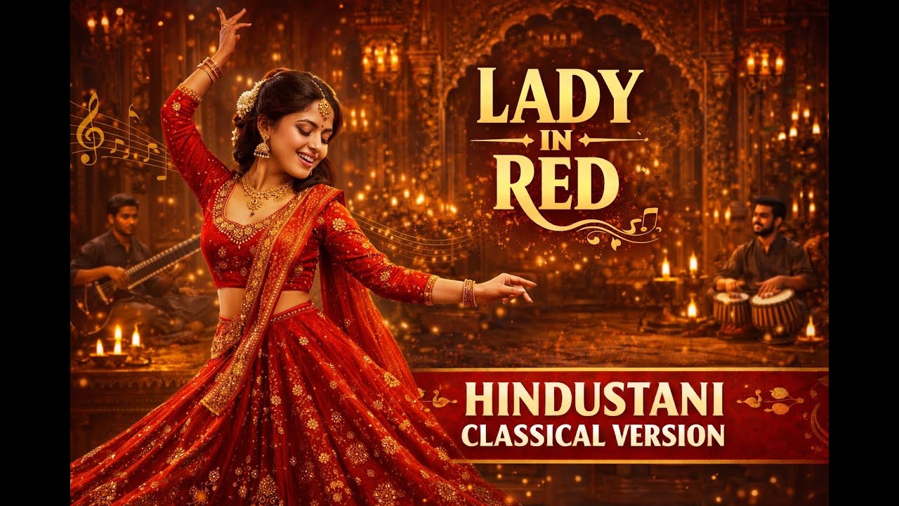 Lady in Red – If It Was Made in India | Indian Fusion Cover | Timeless Romance & Cinematic Elegance