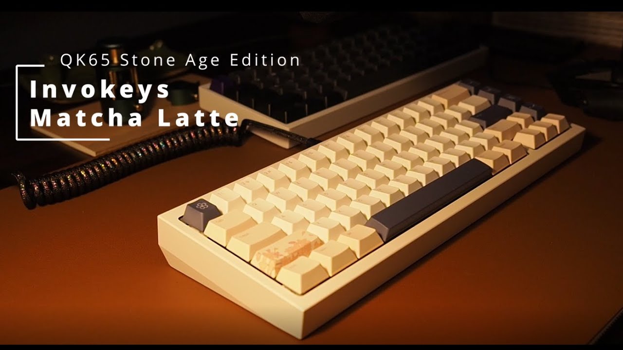ASMR Typing 20mins (QK65 with Invokeys Matcha Latte Switches)