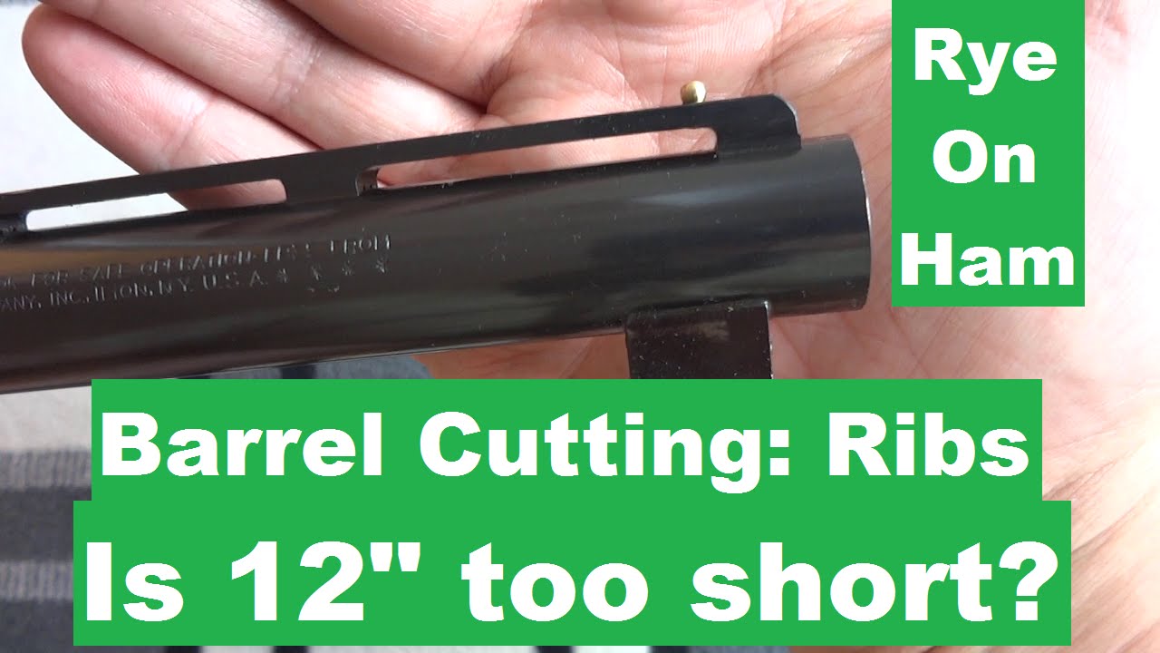 Shotgun Barrel Cutting: Finishing Vent Ribs