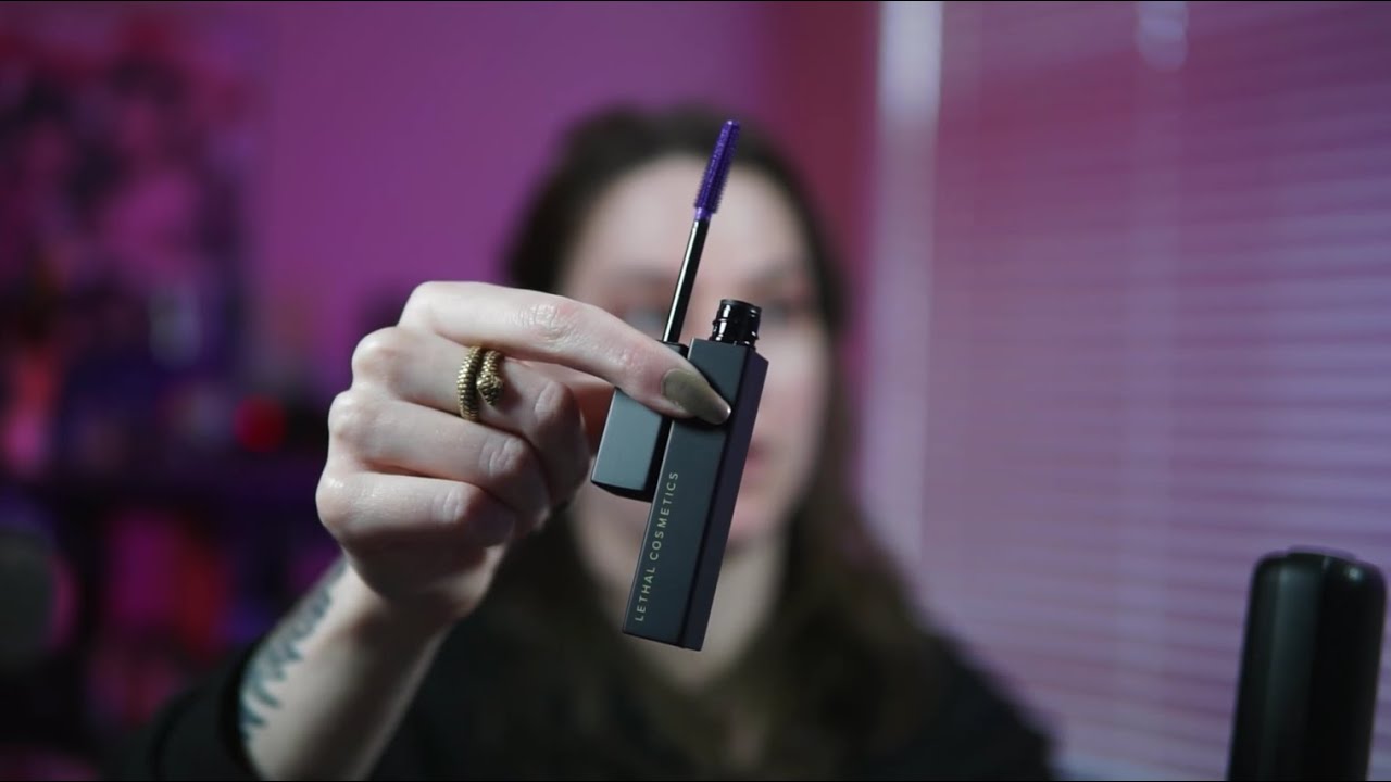 purple mascara?? lethal cosmetics reactor review and try-on