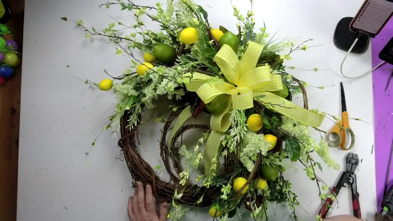 Let’s Make a lemon and Lime Wreath … for Live text alerts Text 304-244-2708