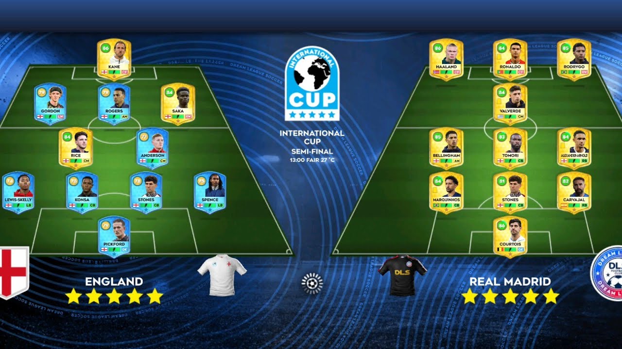 DLS26 REAL MADRID VS ENGLAND VS PORTUGAL