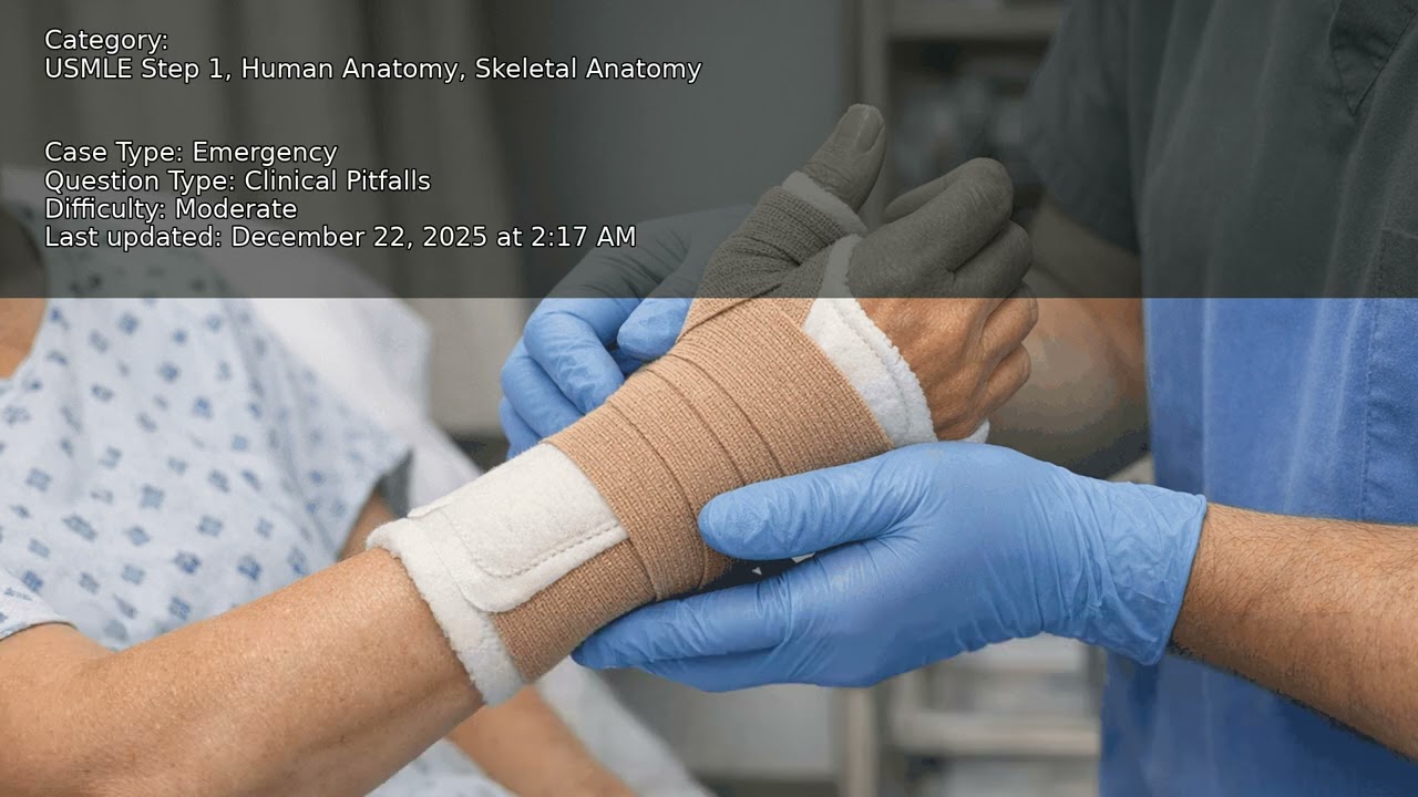 Skeletal Anatomy, Human Anatomy, USMLE Step 1 - Full Vignette with Extended Explanations