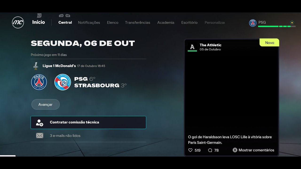 PSG VS STRSBOURG (REPRISE)