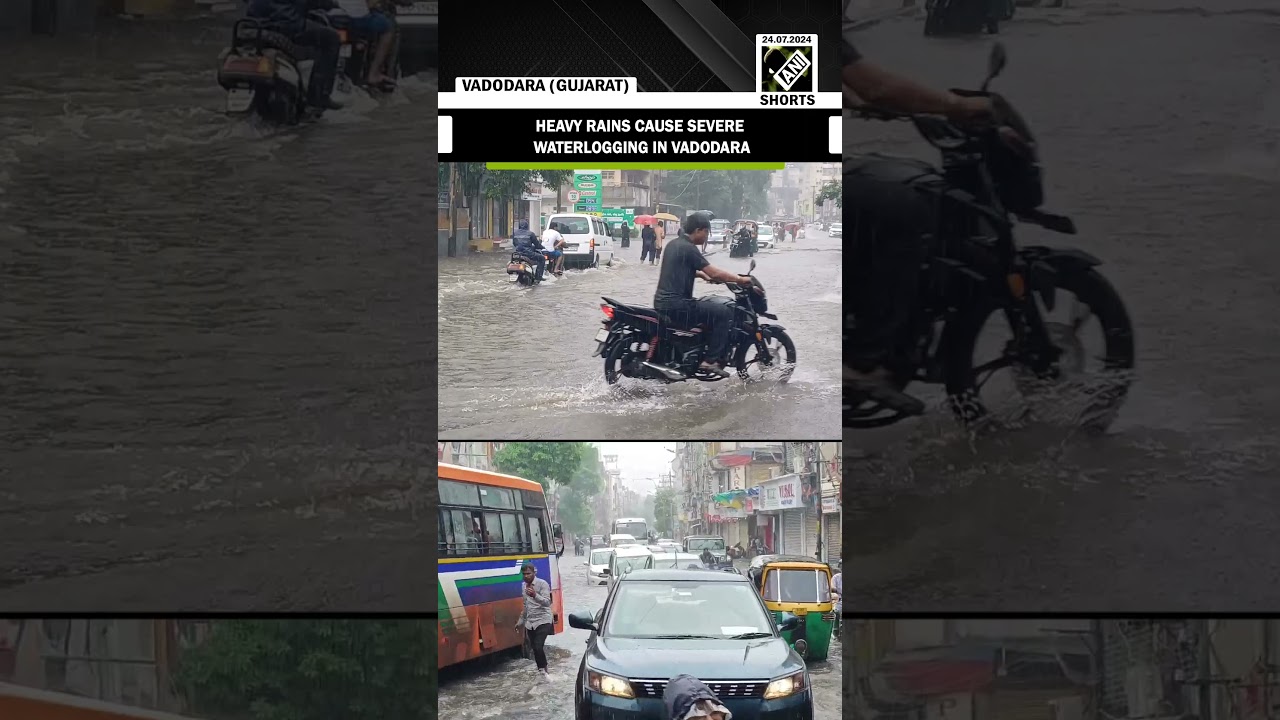 Gujarat: Heavy rains cause severe waterlogging in Vadodara