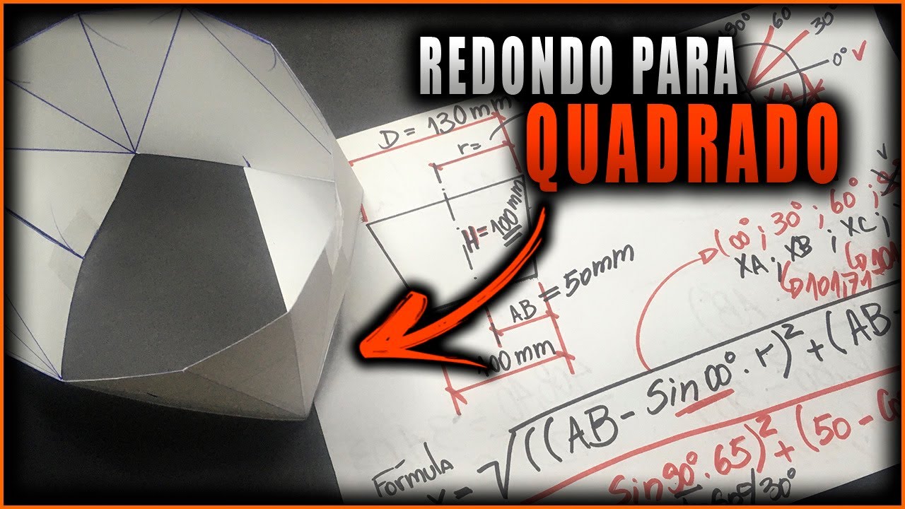Quadrado para Redondo: Traçados super-detalhado