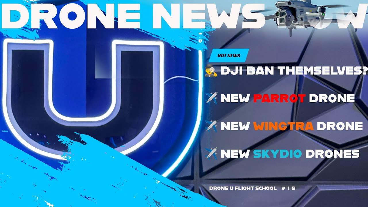 DJI Bans themselves as Skydio, Parrot and Wingtra Launch new Drones.