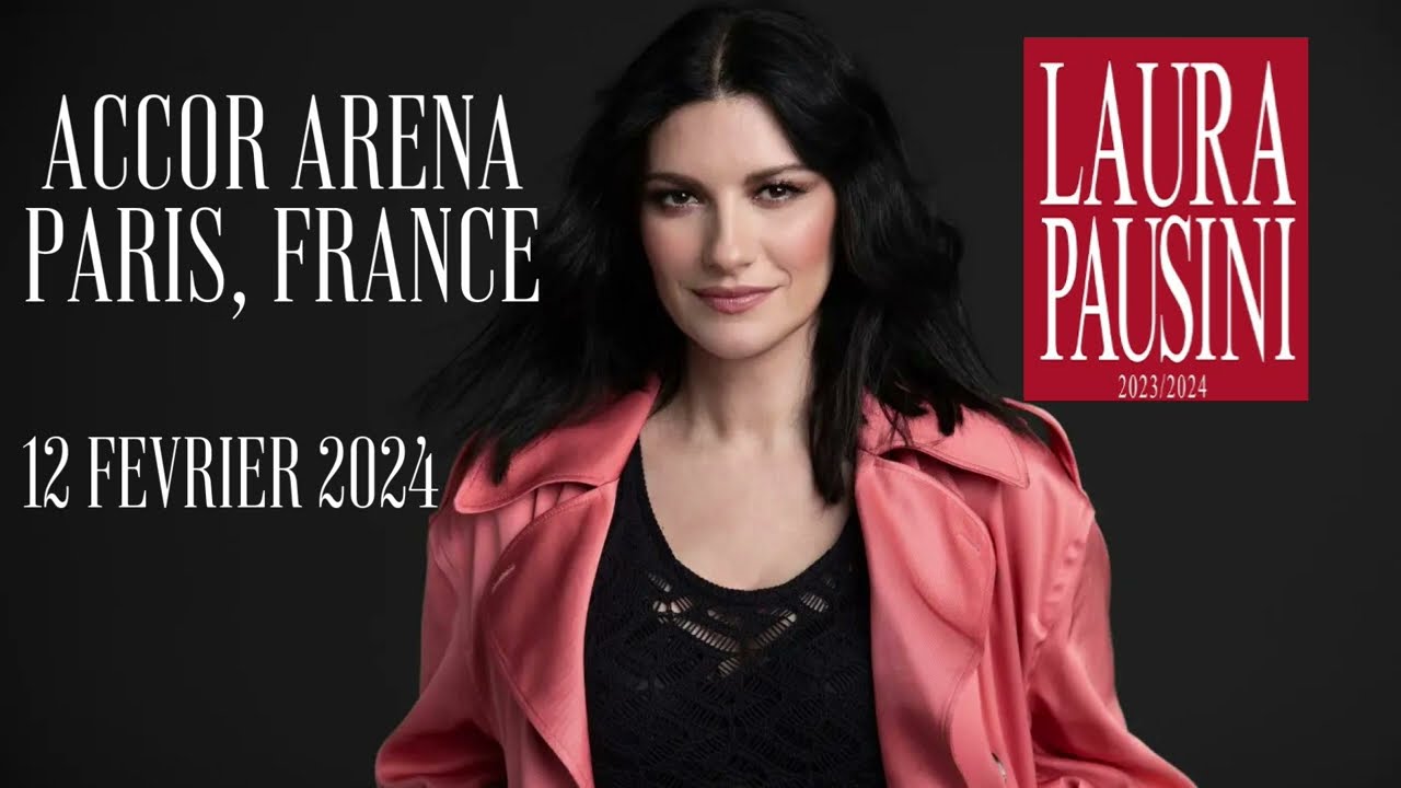 Laura Pausini a L'Accor Arena, Paris France 12/02/2024