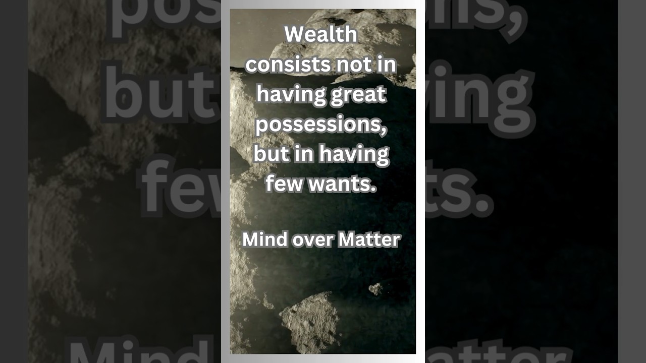 Real Wealth Ancient Wisdom #philosophy #motivation #stoicism #shorts