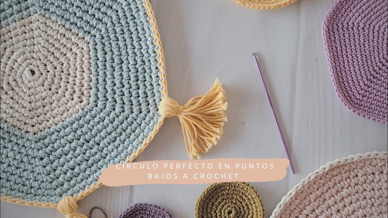 Cómo tejer un círculo perfecto #ganchillo #crochet #puntosbajos