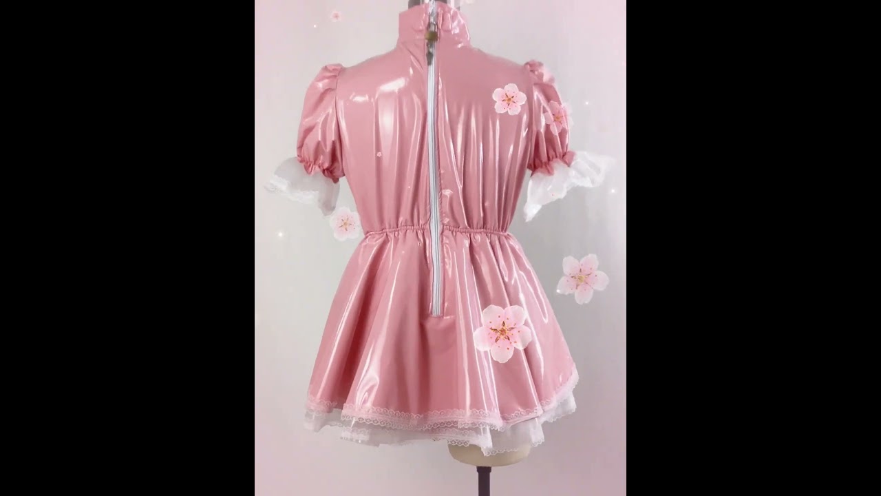 Fetish PVC Leather Lockable Bodysuit with Skirted Cross-dresserModel Number：L8996#patrydress