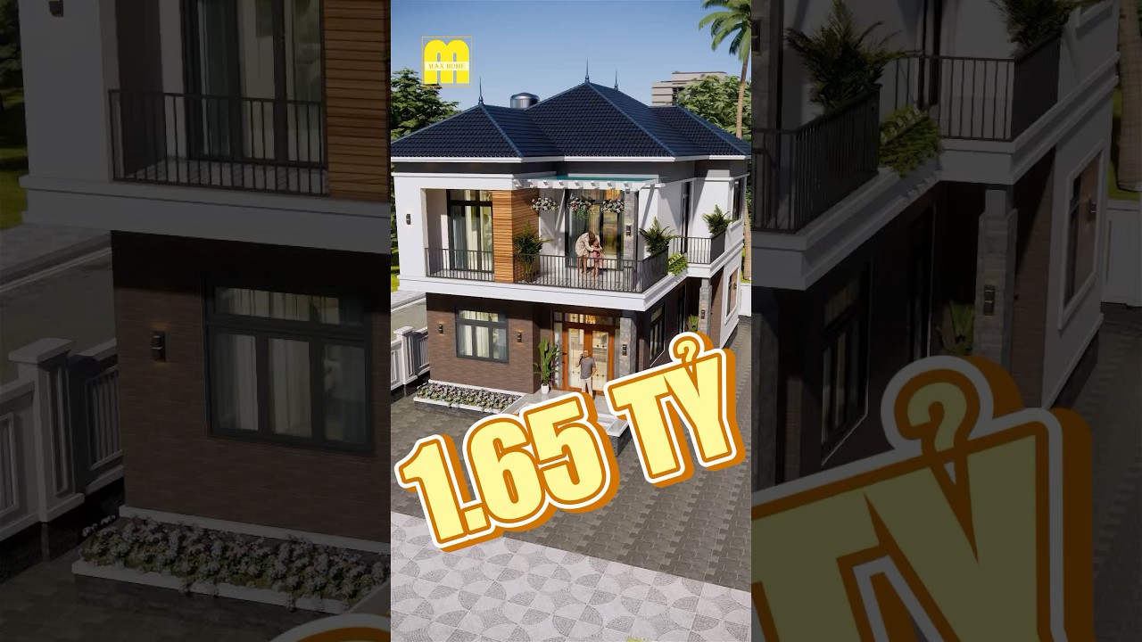 Nh&agrave; vườn m&aacute;i Nhật 2 tầng mang vẻ đẹp độc đ&aacute;o #maxhome #nhadep #thicongtrongoi #nhamainhat