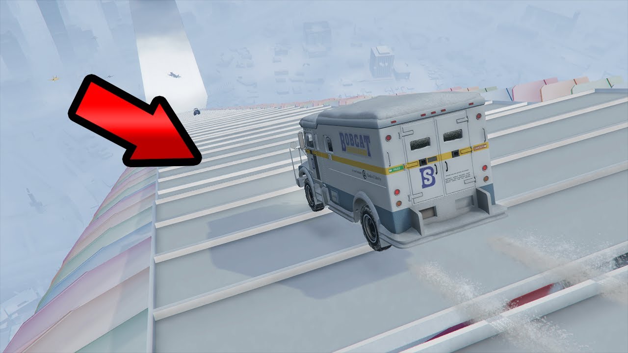MEGA RAMPA CON MUCHA NIEVE EN GTA 5 ONLINE - Kosi023