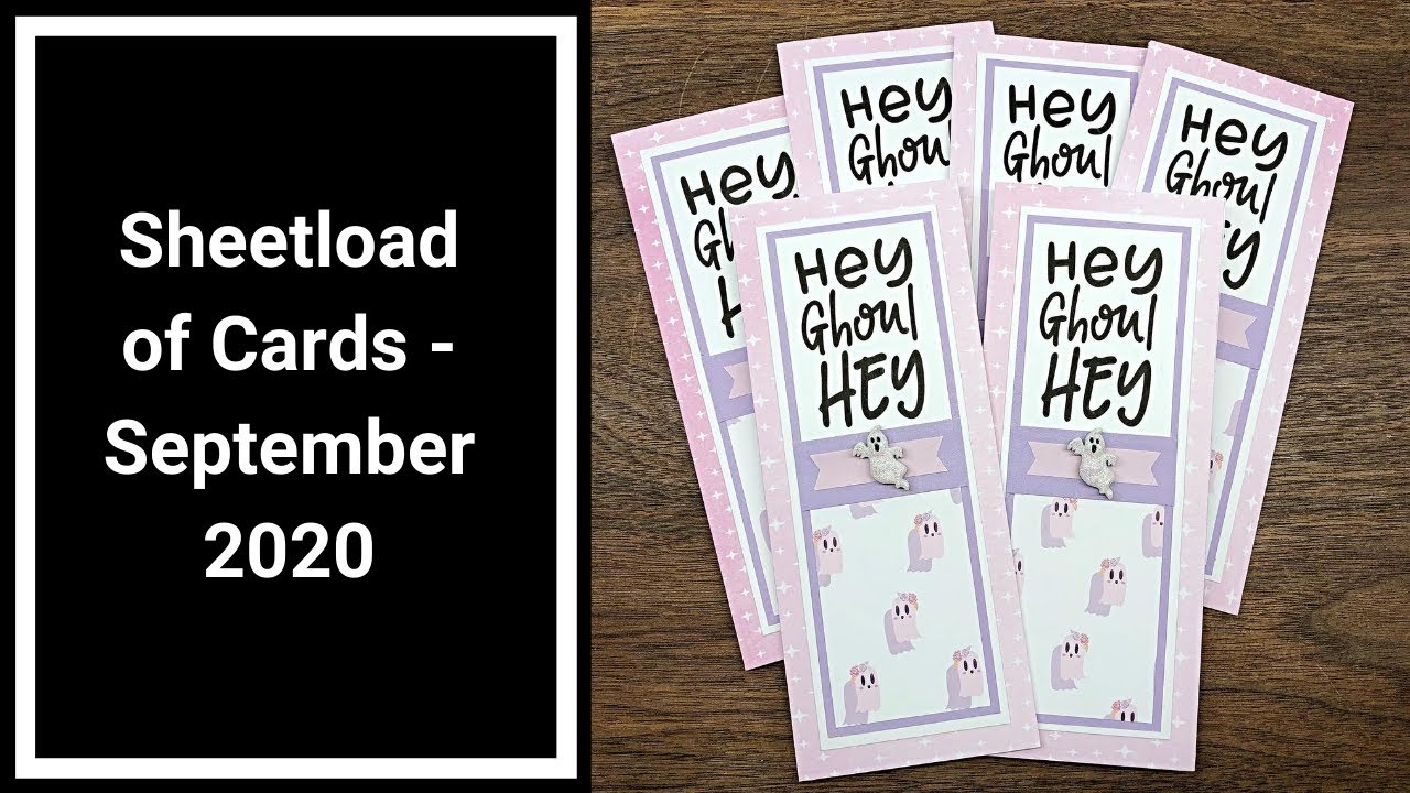 September 2020 Sheetload of Cards Using Pinkaboo by Craftsmart