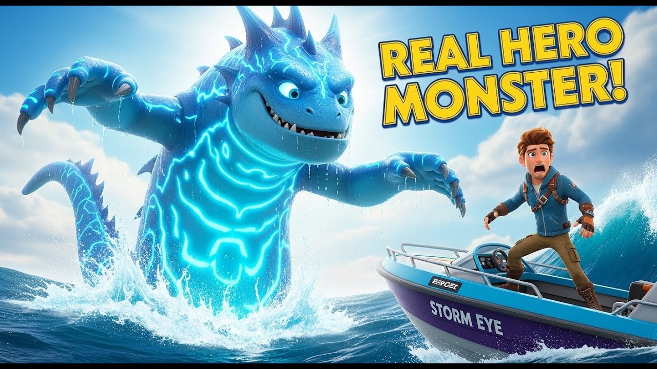 Monster Ka Secret Hero🔥! | Kids Cartoon Story | Rider vs Sea Beast Adventure
