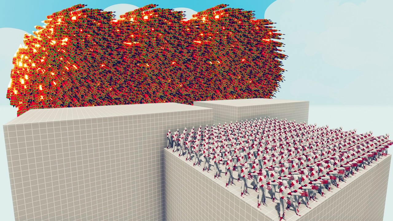 200x SCP-096 + 1x GIANT vs EVERY GOD - Totally Accurate Battle Simulator TABS