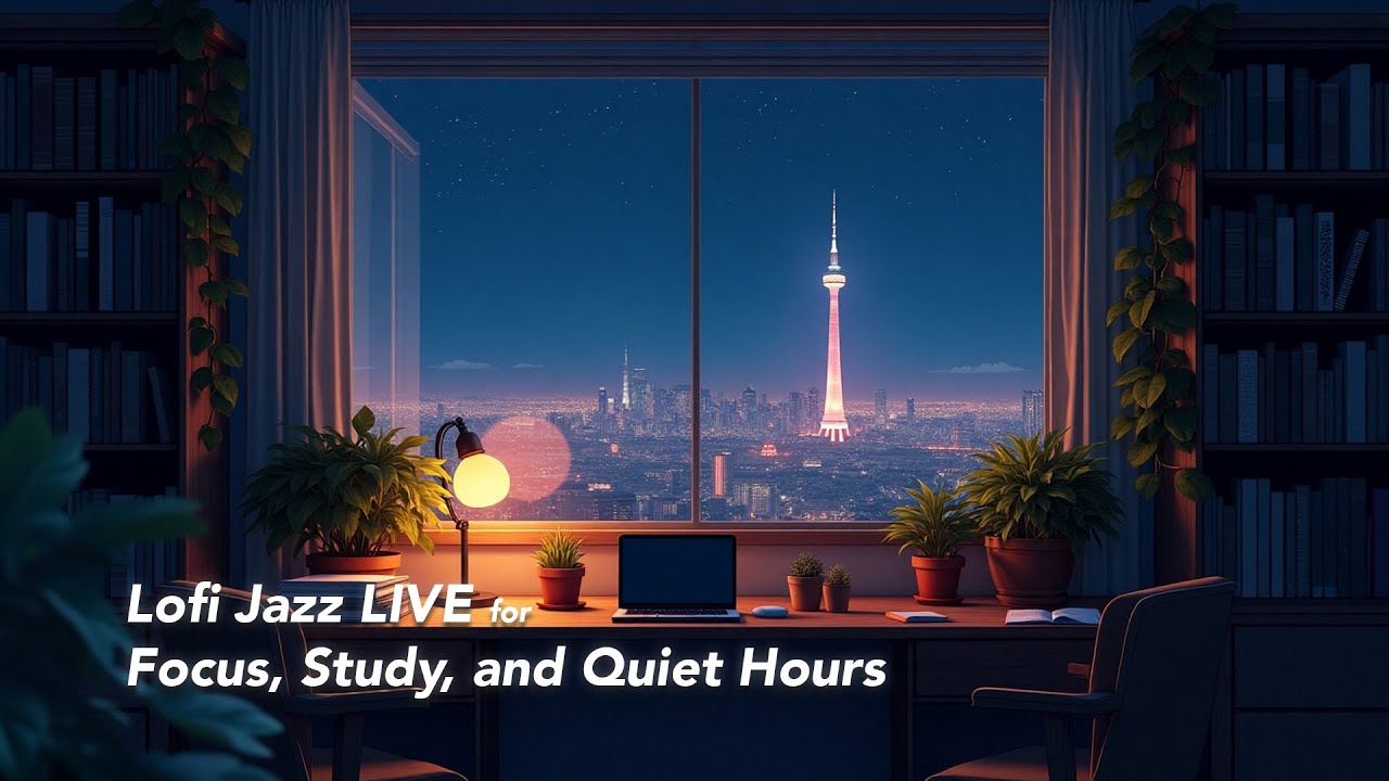 ☕ Cozy Lofi Room | 24/7 Chill Beats for Relaxing & Focus