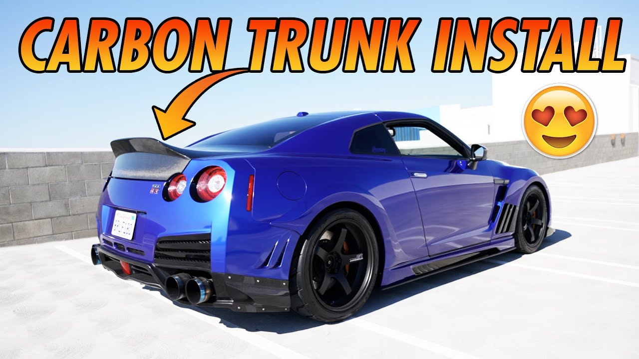 GTR Carbon Fiber Duckbill Trunk Install! (NO MORE BIG WANG)