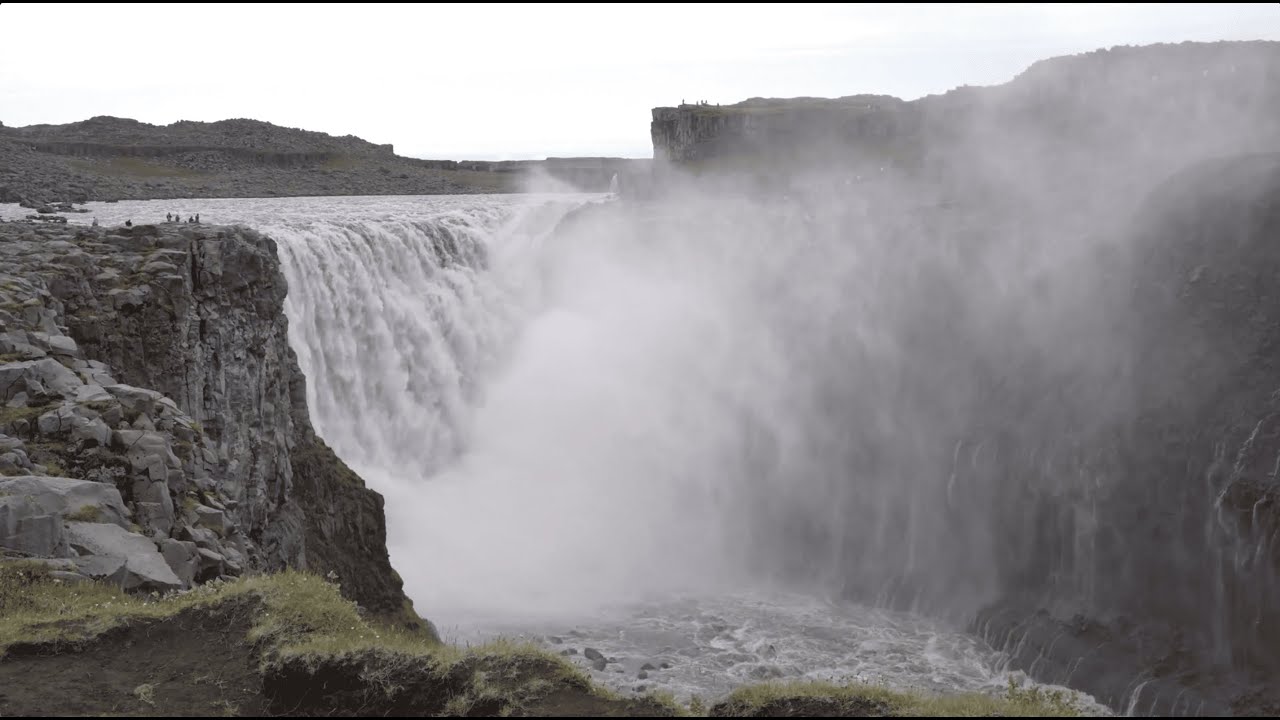 10 Hours | Powerful Waterfall Ambience | Deep Rushing Water & Misty Echoes | Relax, Sleep, Meditate