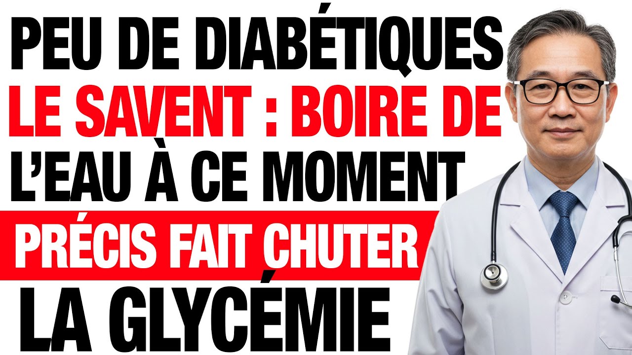 Peu de diabétiques le savent : boire de l’eau à ce moment précis fait chuter la glycémie