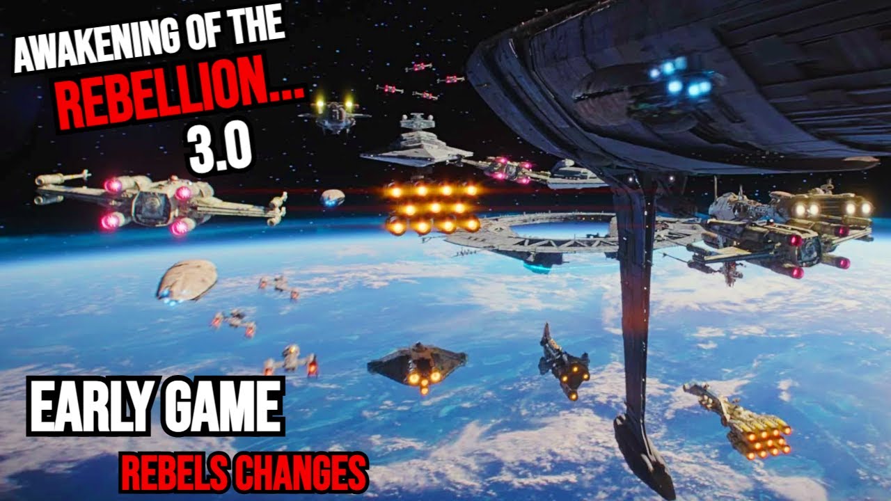 STAR WARS: FIRST LOOK EARLY GAME REBELS CHANGES FOR AOTR 3.0  ( Empire at War AOTR )