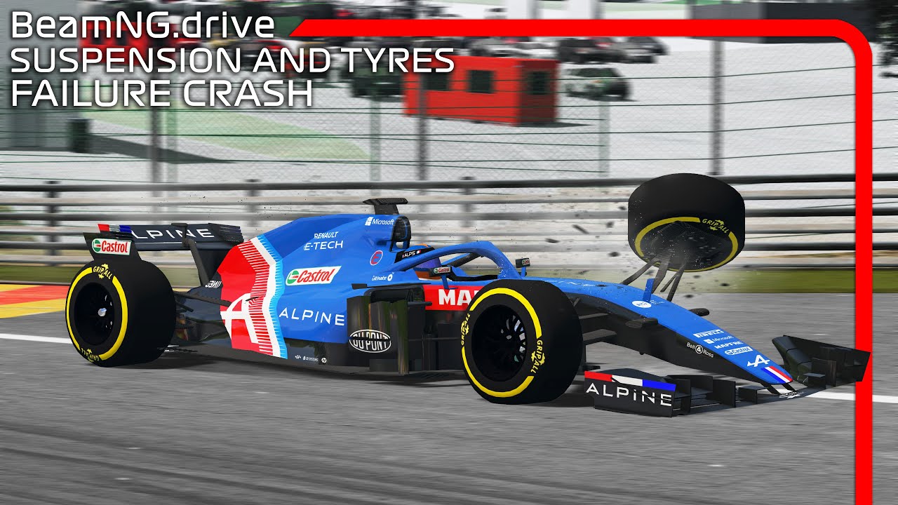 Formula car Suspension And Tyres Failure#6 | With MOTION BLUR | BeamNG.drive |FR17 F1 MOD| 2021 skin